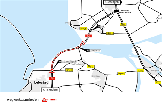 29 januari start werkzaamheden A6