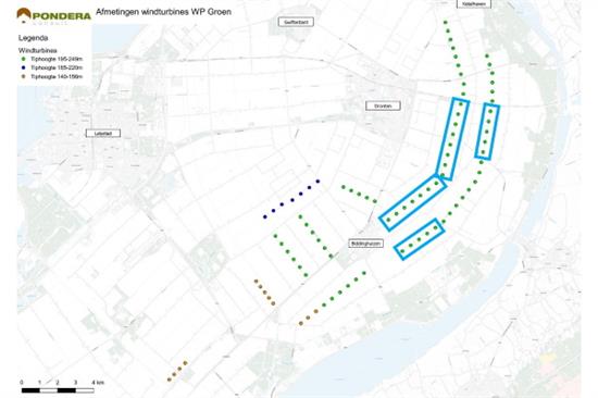 situering windparken rond Biddinghuizen